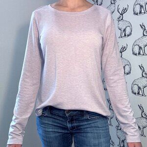 Yogalicious Keyhole Back Long Sleeve Top Purple SzS/M
